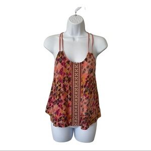 UO Ecote Geometric Print Tank Size Small